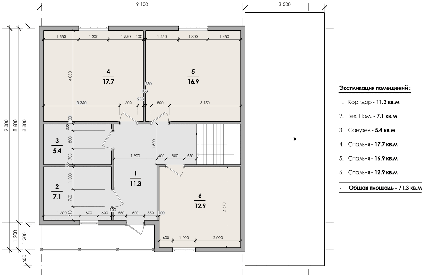 Дом «Сканди-190» — фото проекта, вид 14, Scandy House